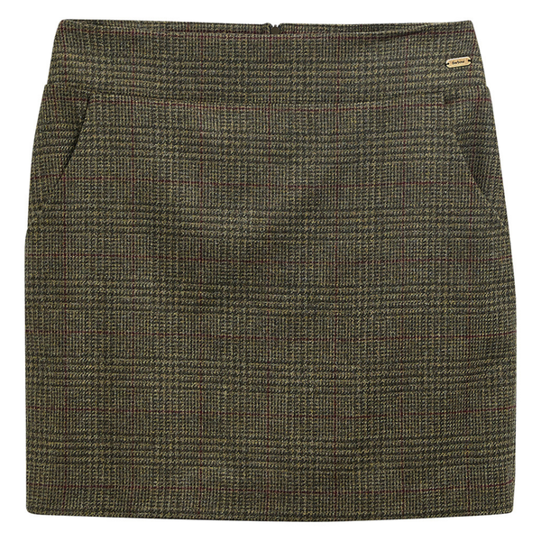 Barbour Ladies Browning Skirt - Olive Prince of Wales