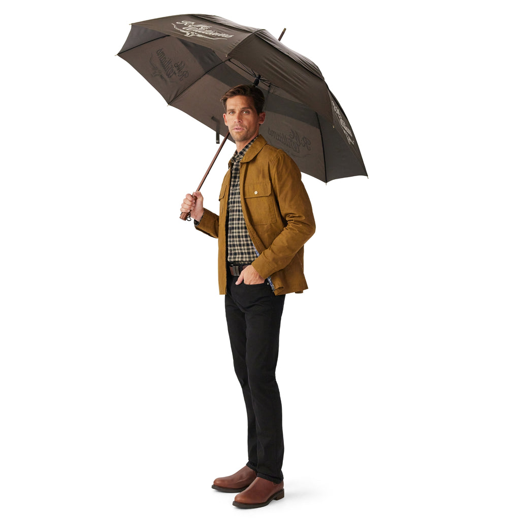 R.M.Williams Golf Umbrella - Chestnut