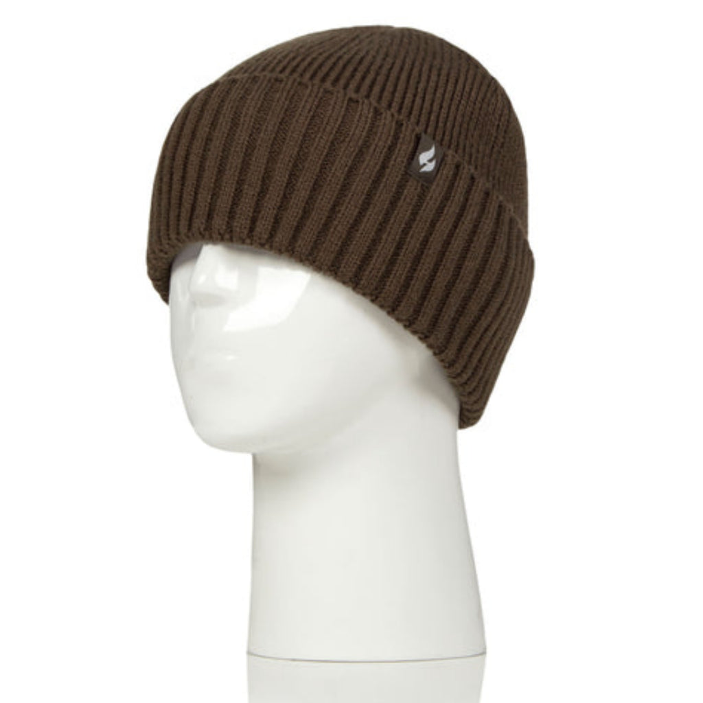 Heat Holders Ladies Ashwood Lite Ribbed Turnover Hat - Khaki