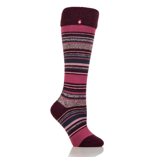 Heat Holders Ladies Daphne Lite Welly Boot Socks - Cabernet
