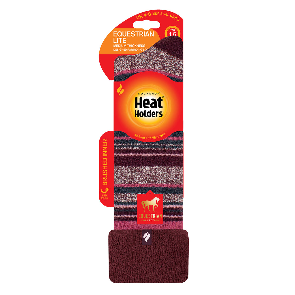 Heat Holders Ladies Daphne Lite Welly Boot Socks - Cabernet