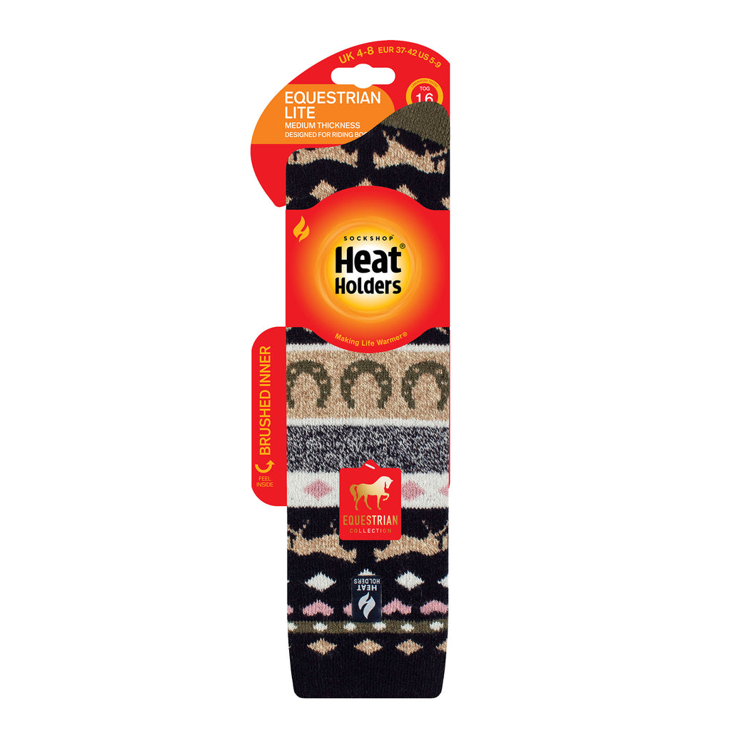 Heat Holders Ladies Aspen Lite Socks - Fairisle Navy