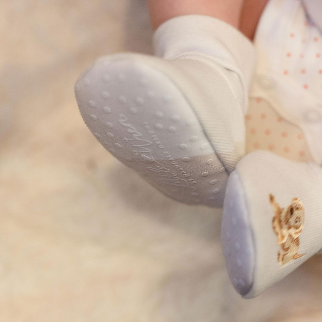 Wrendale Little Wren Embroidered Booties - Little Paws