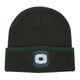Platinum Classic LED Beanie Hat - Forest Green