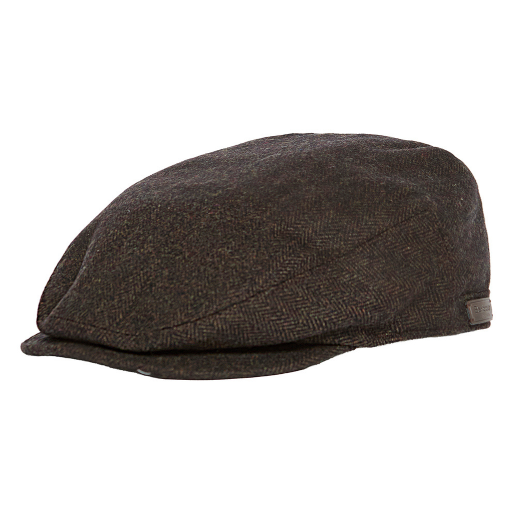 Barbour Mens Barlow Flat Cap - Brown