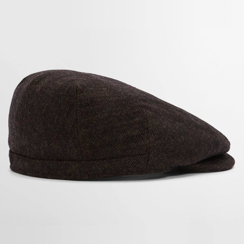 Barbour Mens Barlow Flat Cap - Brown