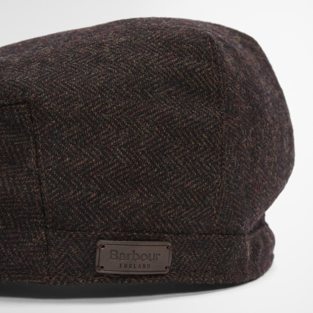 Barbour Mens Barlow Flat Cap - Brown