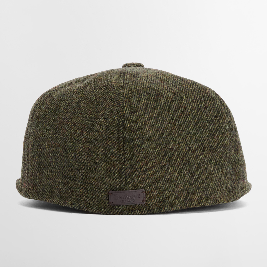 Barbour Mens Claymore Baker Boy Cap - Olive Twill