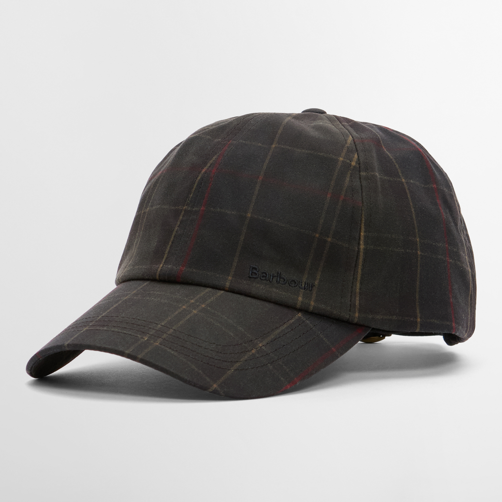 Barbour Mens Haydon Tartan Cap - Dark Classic Tan