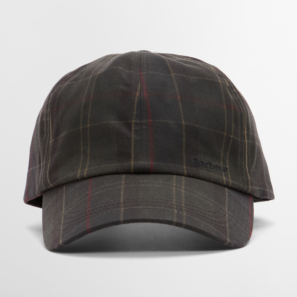 Barbour Mens Haydon Tartan Cap - Dark Classic Tan