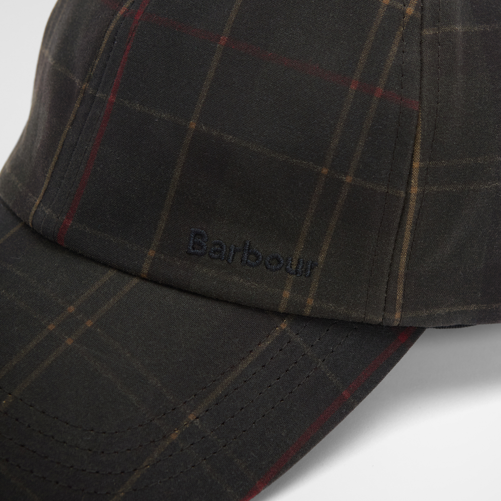 Barbour Mens Haydon Tartan Cap - Dark Classic Tan