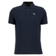 Barbour Mens Tartan Pique Tailored Polo Shirt - New Navy