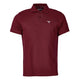 Barbour Mens Tartan Pique Tailored Polo Shirt - Ruby