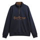 Barbour Mens Fosse 1/2 Zip Sweatshirt - Navy