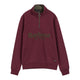 Barbour Mens Fosse 1/2 Zip Sweatshirt - Dark Bordeaux
