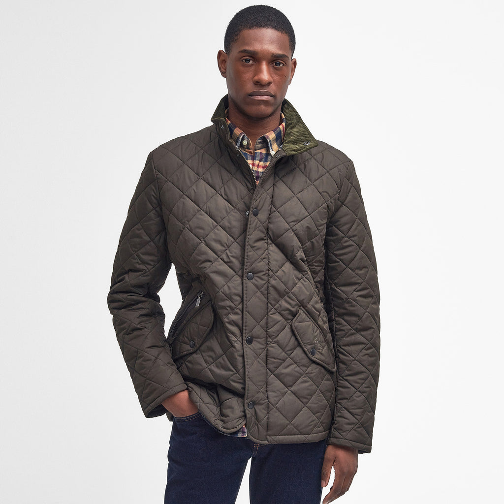 Barbour Mens Chelsea Quilted Jacket - Olive