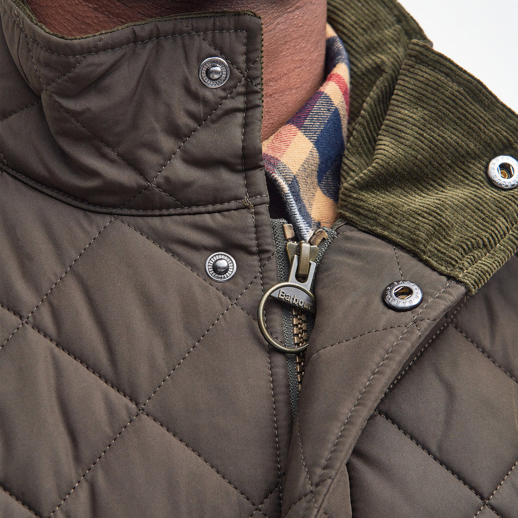 Barbour Mens Chelsea Quilted Jacket - Olive