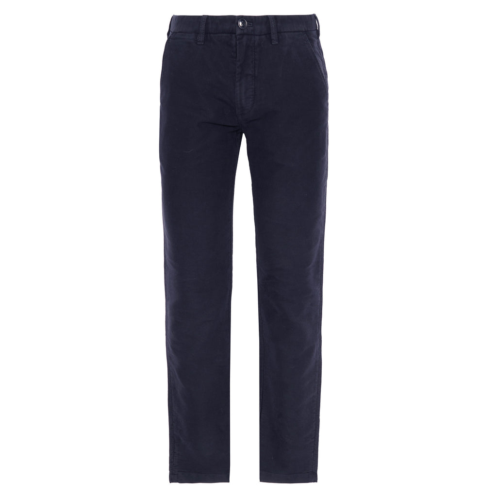 Barbour Mens Moleskin Tailored Fit Trouser - Navy