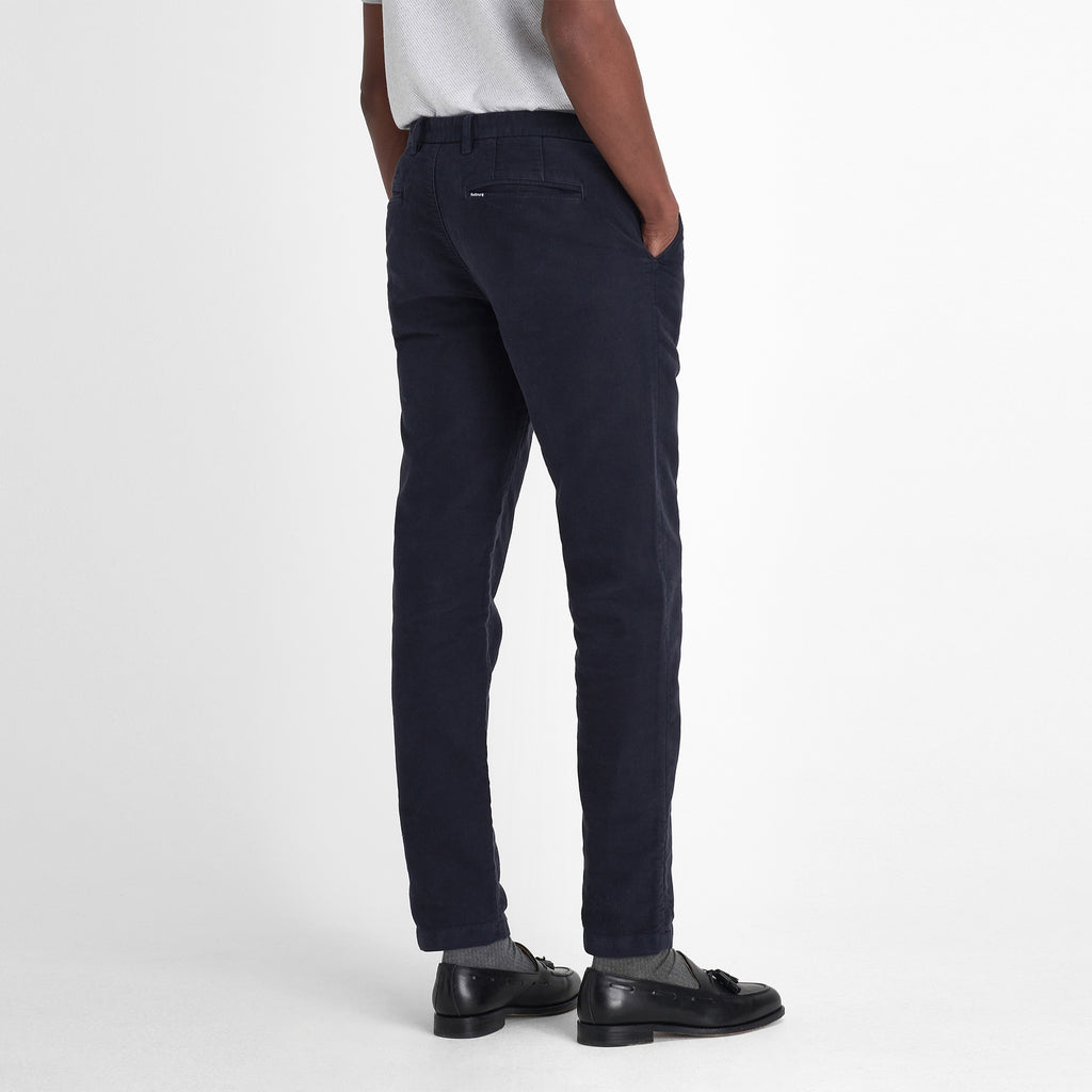 Barbour Mens Moleskin Tailored Fit Trouser - Navy