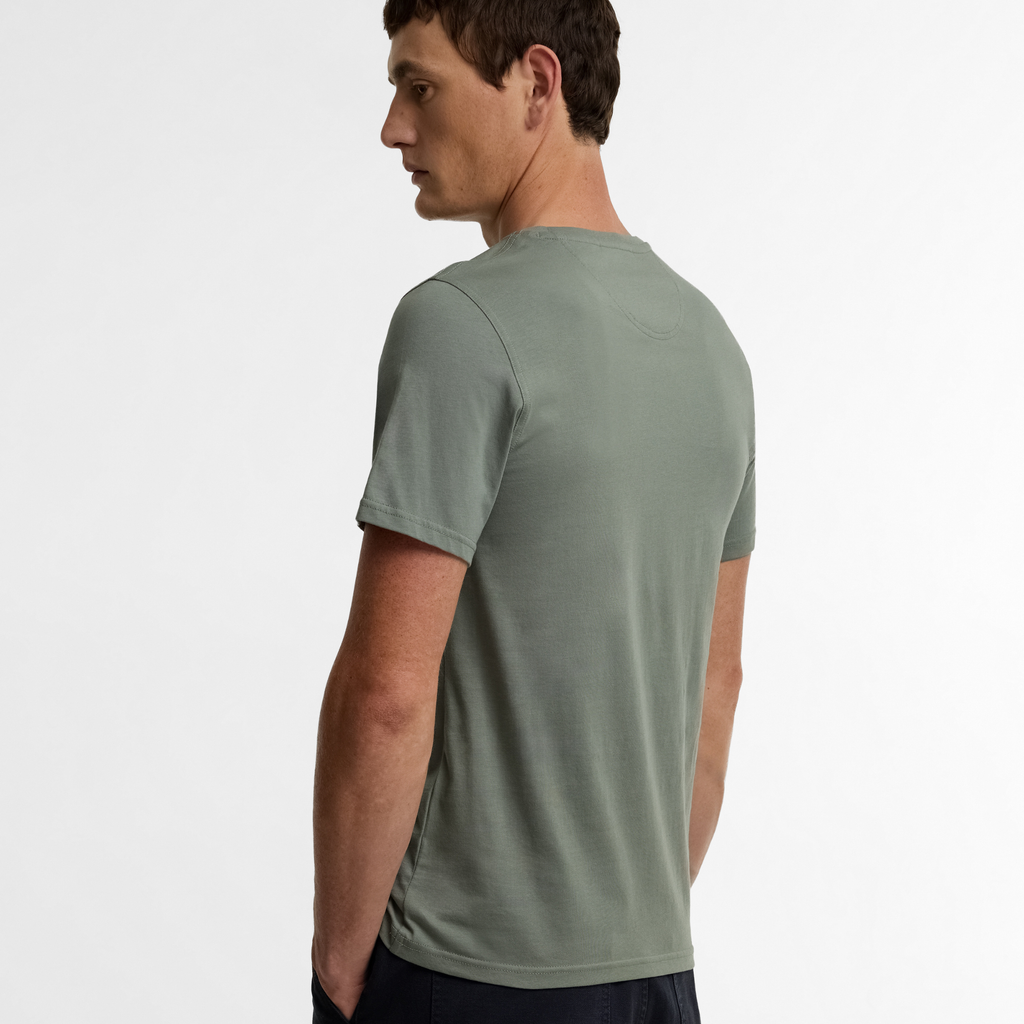 Barbour Mens Halstow Logo Tailored T-shirt - Agave Green
