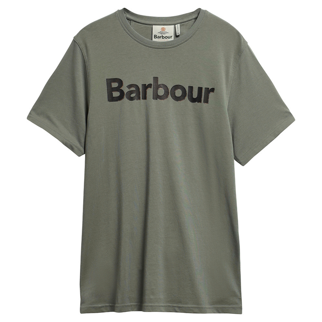 Barbour Mens Halstow Logo Tailored T-shirt - Agave Green