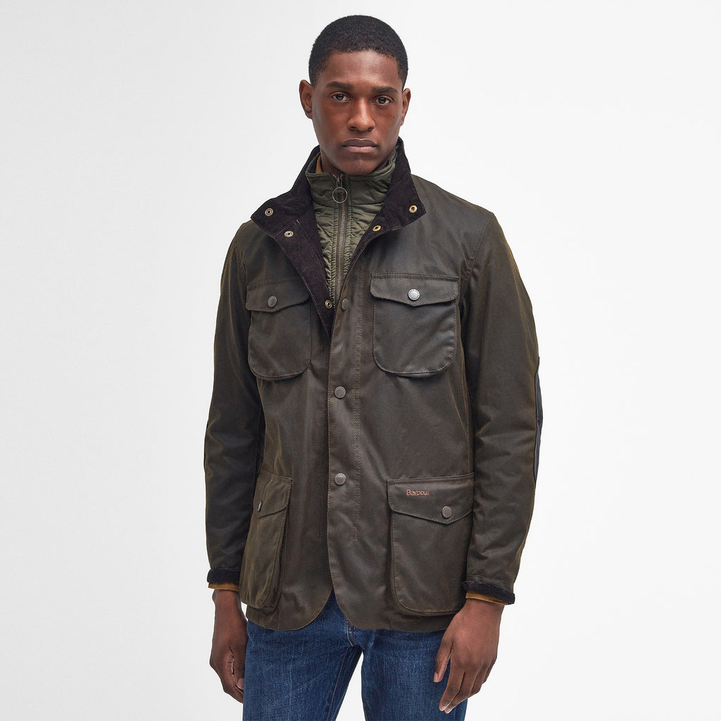 Barbour Mens Ogston Wax Jacket - Olive