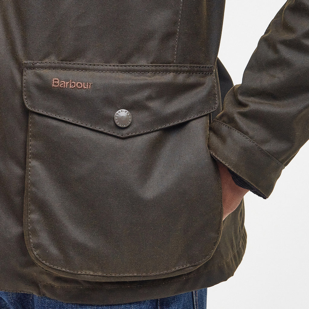Barbour Mens Ogston Wax Jacket - Olive