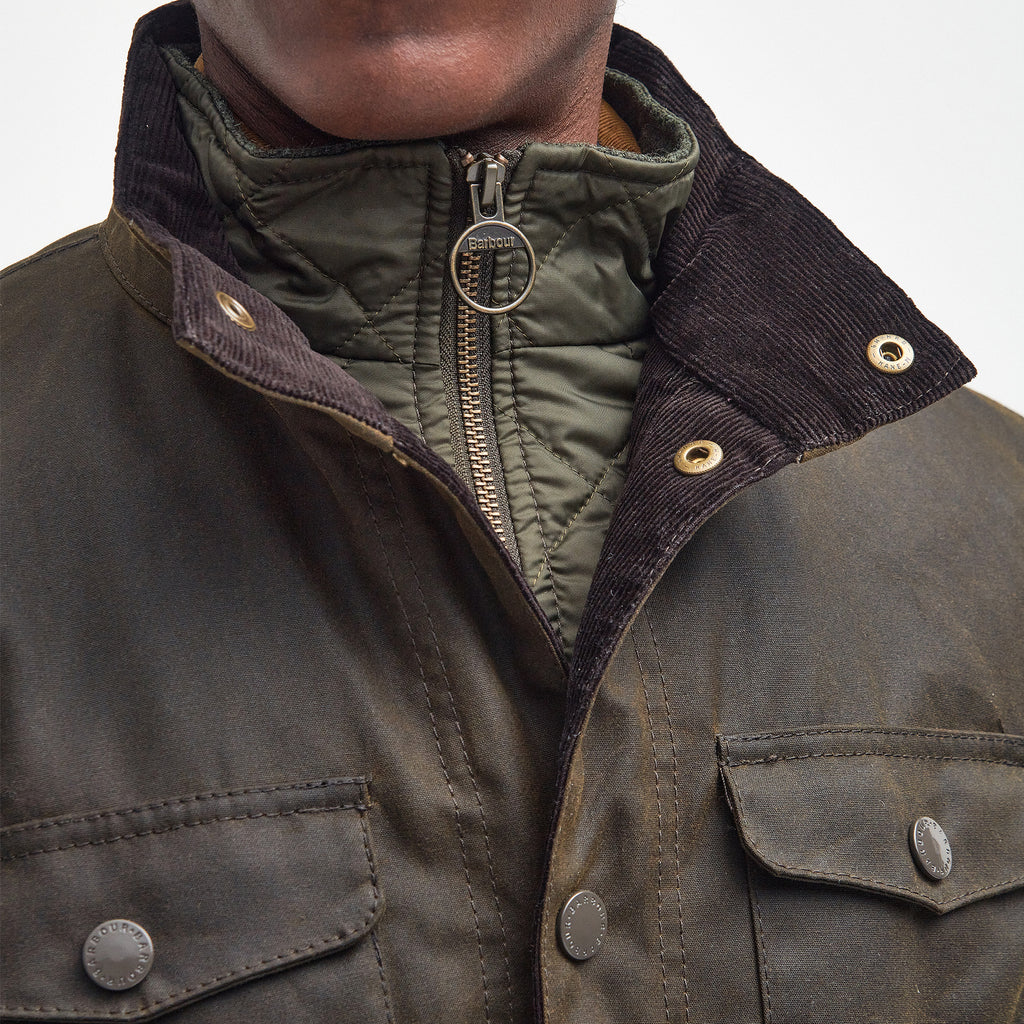 Barbour Mens Ogston Wax Jacket - Olive