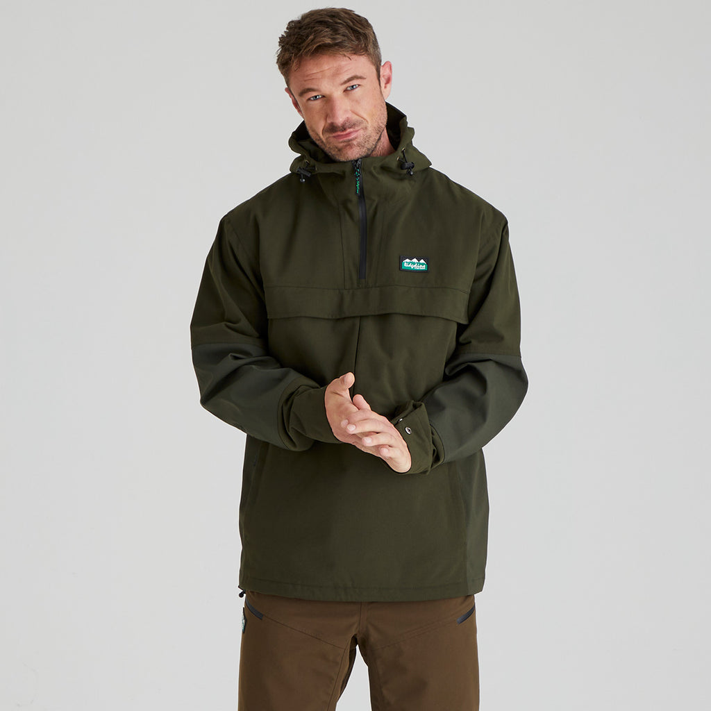 Ridgeline Mens Cambrian Zip Smock - Deep Forest