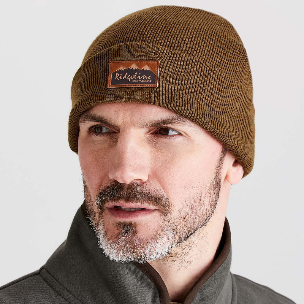 Ridgeline Heritage Fine Knit Beanie - Teak