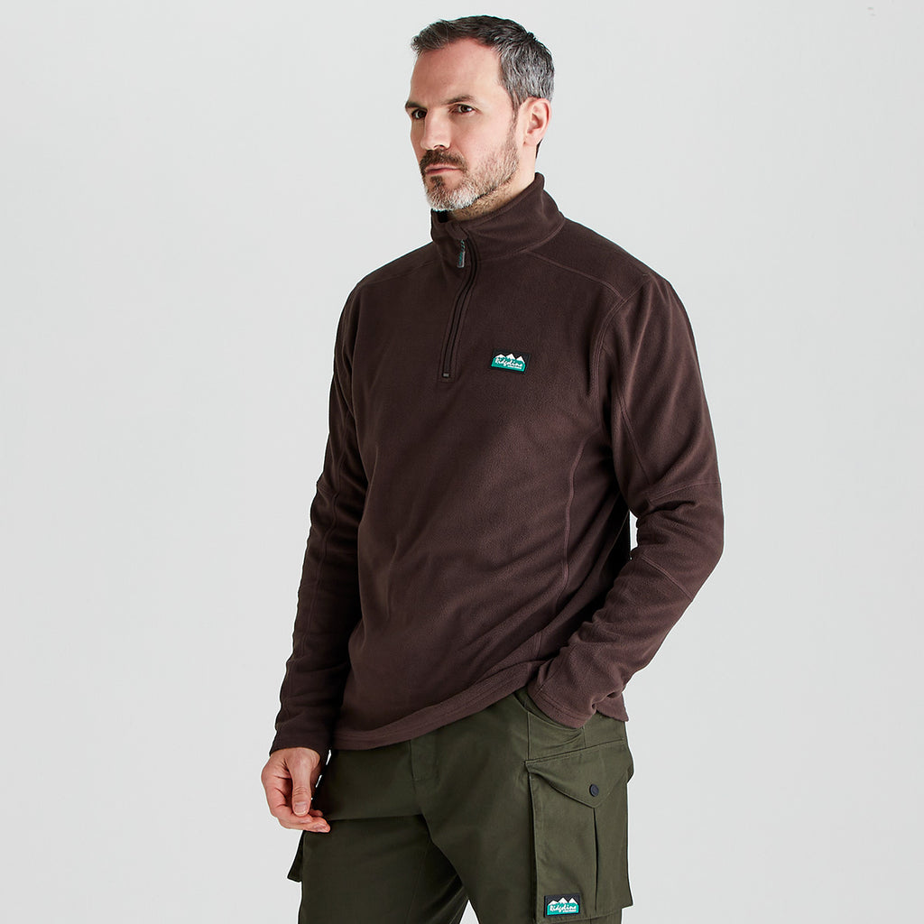 Ridgeline Mens Narvik Fleece - Deep Bark