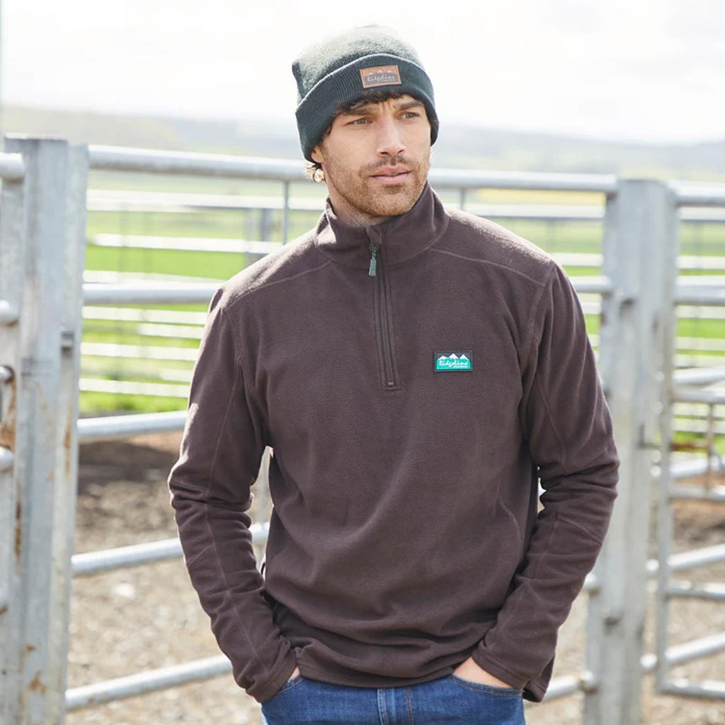 Ridgeline Mens Narvik Fleece - Deep Bark