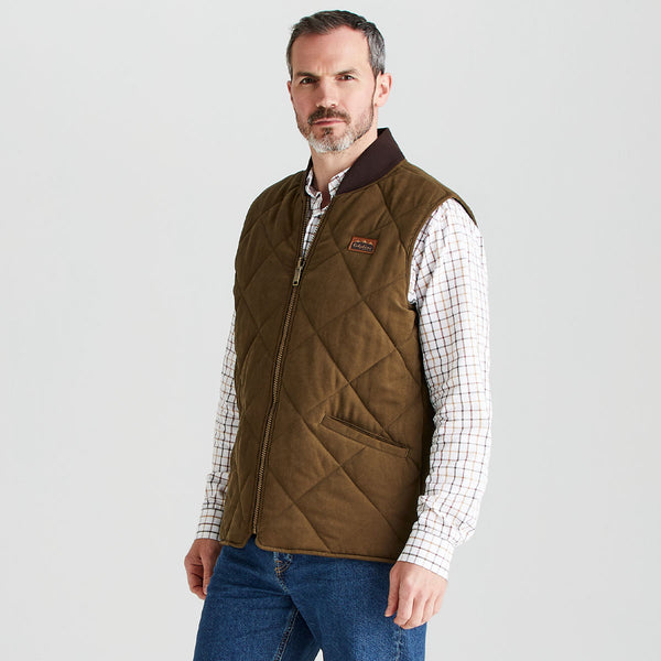 Ridgeline Mens Wester Skeld Gilet - Moody Teak
