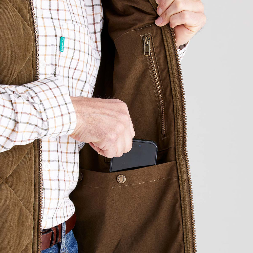 Ridgeline Mens Wester Skeld Gilet - Moody Teak