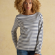 Joules Ladies Harbour Top - Cream/Navy