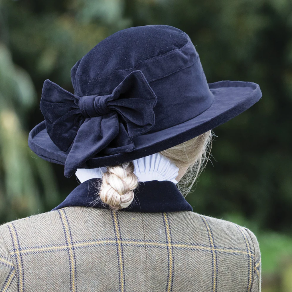 Equetech Navy Velvet Show Hat