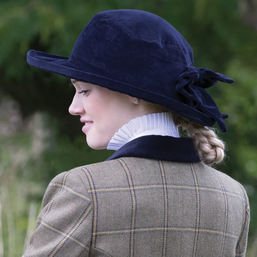 Equetech Navy Velvet Show Hat