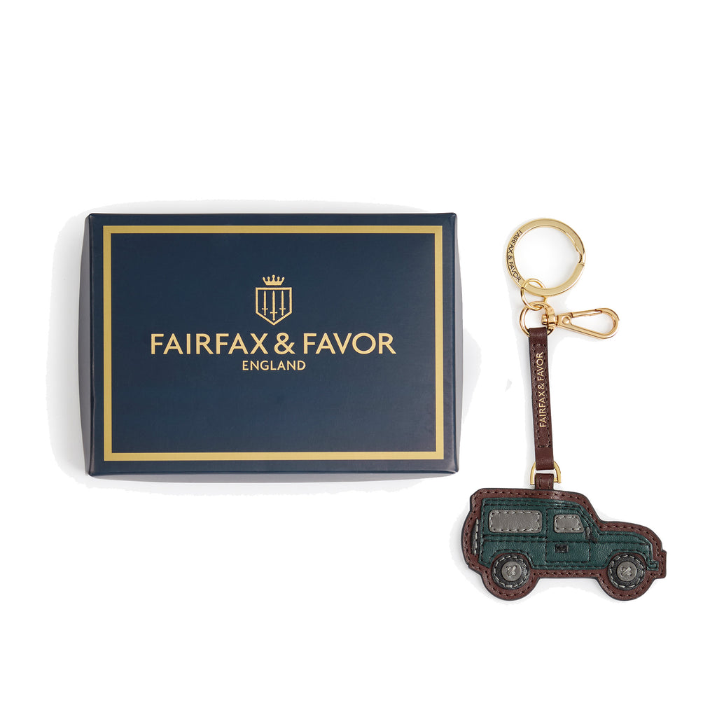 Fairfax & Favor Car Key Ring - Port Leather