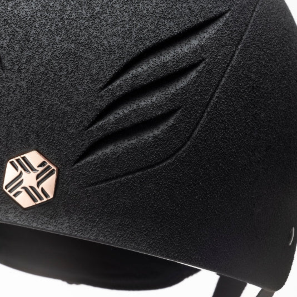 Charles Owen Phoenix Skull - Black/Rose Gold
