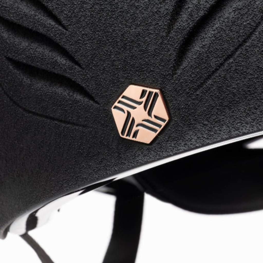 Charles Owen Phoenix Skull - Black/Rose Gold