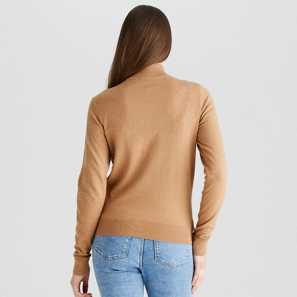 Ridgeline Ladies Melford Knit 1/4 Zip - Sienna