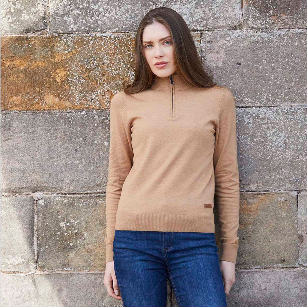 Ridgeline Ladies Melford Knit 1/4 Zip - Sienna