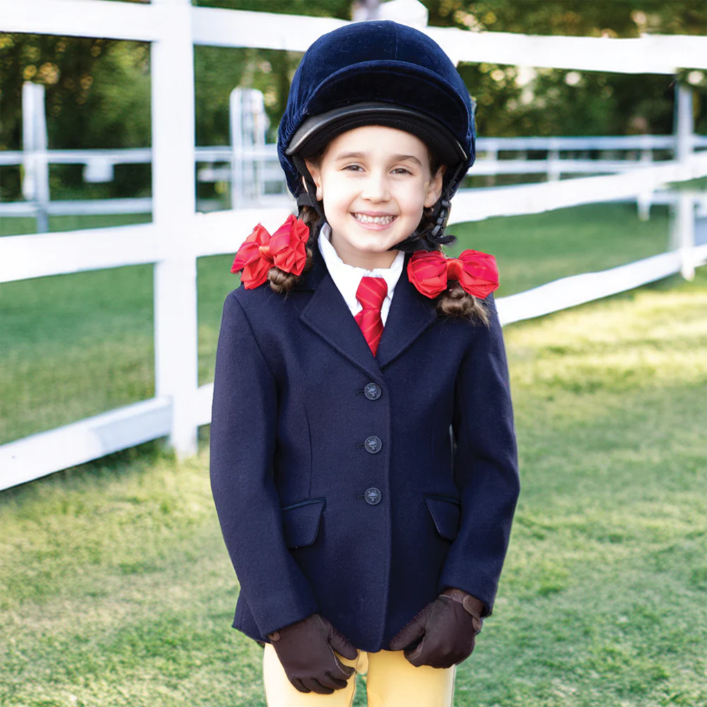 Equetech Junior Luxury Red Ready-Tied Show Tie - Red
