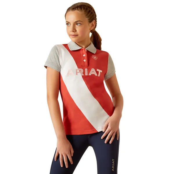 Ariat Youth Taryn Polo Shirt - Baked Apple