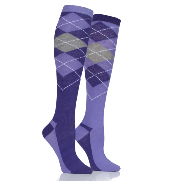 Storm Bloc Taunton Lightweight Jaquard Argyle Sock - Purple/Lilac