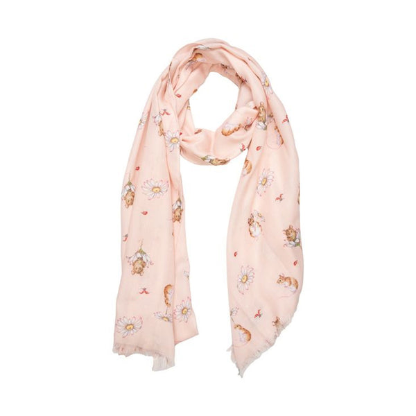 Wrendale Mouse and Daisy Scarf