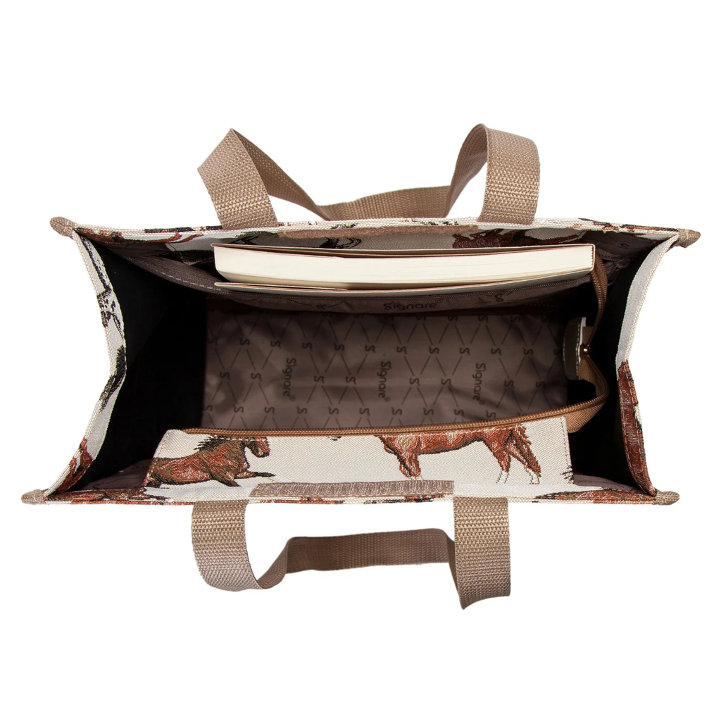 Signare Tapestry Running Horse Shopper Bag