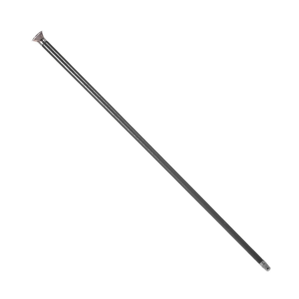 Country Direct Silver Cap Leather Show Cane - Black