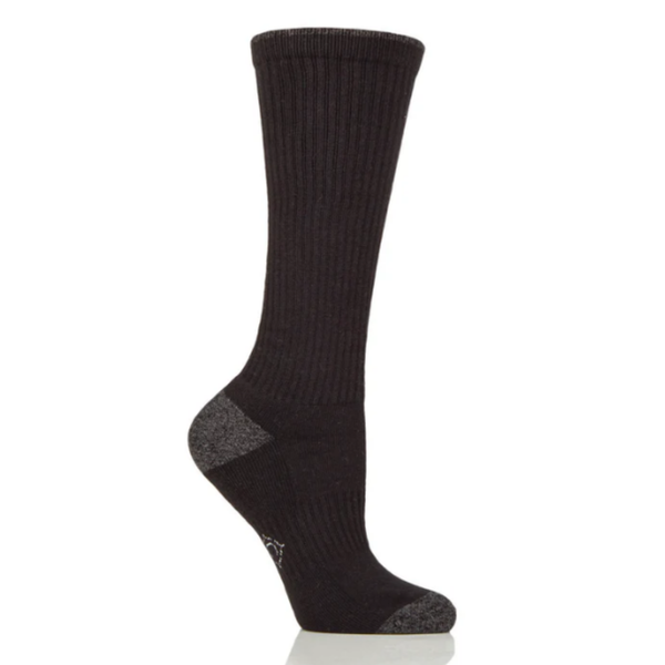 Country Pursuit Ladies Water Repellent Long Socks - Black/Cream