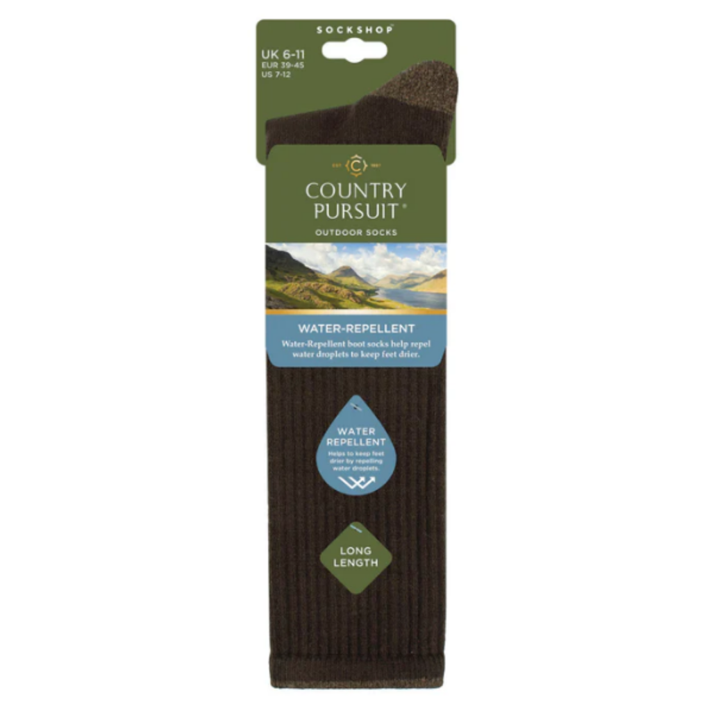 Country Pursuit Mens Water Repellent Long Socks - Forest Green